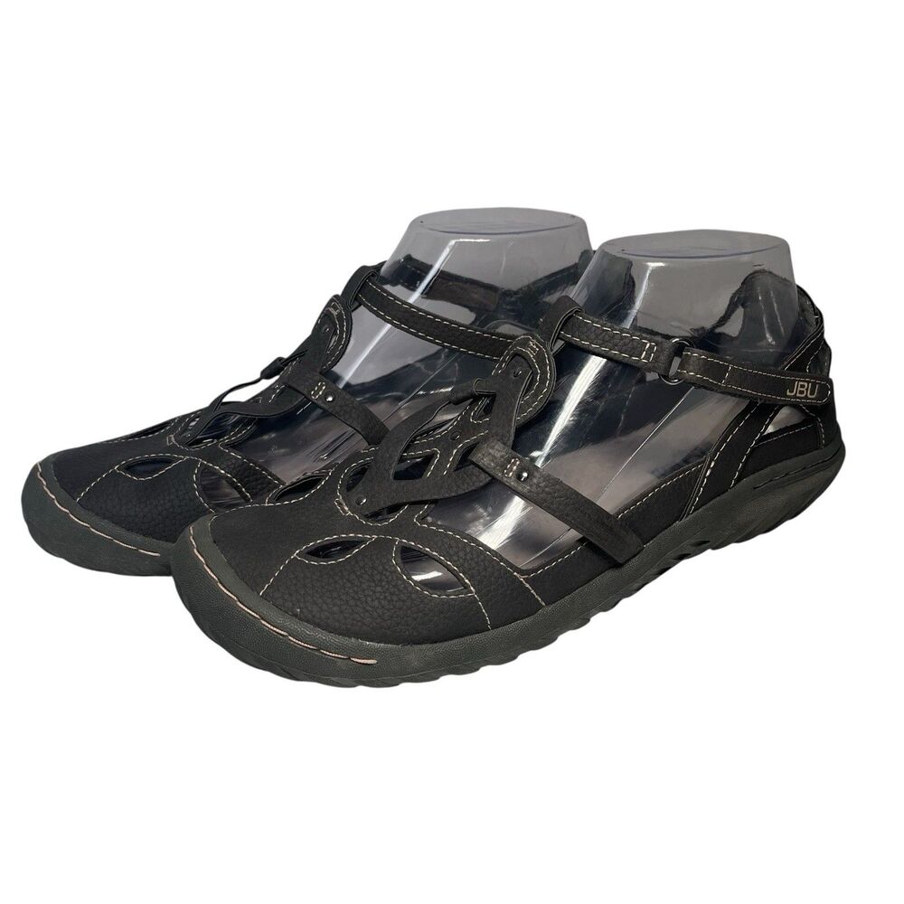 JBU By Jambu Sydney Sandals Casual Comfort Memory Foam Gray Women 8.5